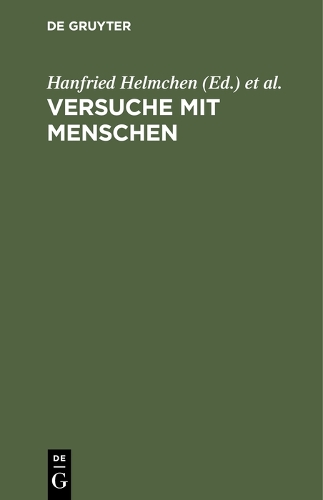Versuche mit Menschen (Hardback)