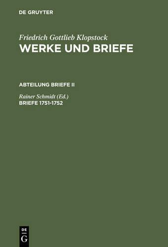 Briefe 1751-1752 (Hardback)