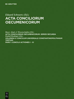 Concilii Actiones I - XI (Hardback)