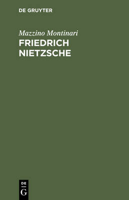 Friedrich Nietzsche: Eine Einf hrung (Hardback)