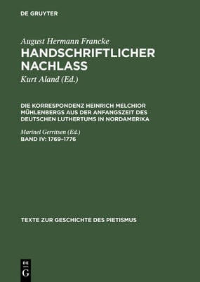 1769 -1776 - Texte Zur Geschichte Des Pietismus 3 (Hardback)