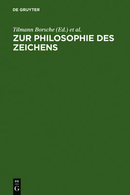 Zur Philosophie Des Zeichens (Hardback)