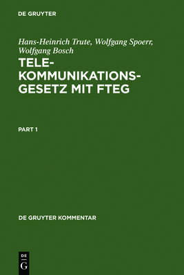 Telekommunikationsgesetz mit FTEG - de Gruyter Kommentar (Hardback)