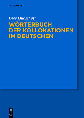 Worterbuch Der Kollokationen Im Deutschen (Hardback)
