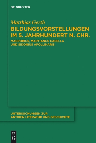 Bildungsvorstellungen im 5. Jahrhundert n. Chr. (Hardback)