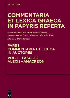Alexis - Anacreon (Hardback)