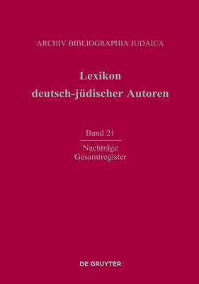 Nachtr ge Und Gesamtregister (Hardback)