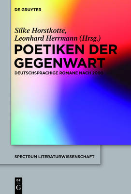 Poetiken Der Gegenwart (Hardback)