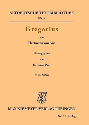 Gregorius - Altdeutsche Textbibliothek 2 (Paperback)