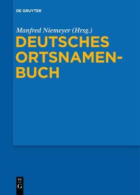 Deutsches Ortsnamenbuch (Paperback)