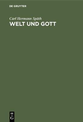 Welt Und Gott (Hardback)