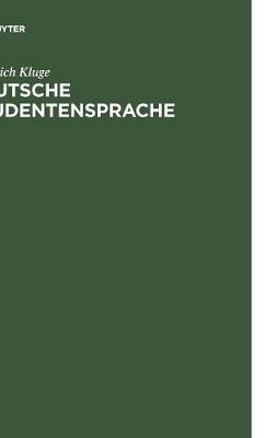 Deutsche Studentensprache (Hardback)