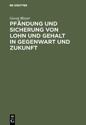 Pf ndung Und Sicherung Von Lohn Und Gehalt in Gegenwart Und Zukunft: Reformvorschl ge (Hardback)