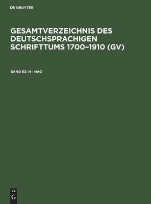 H - Hag (Hardback)