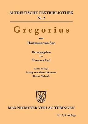 Gregorius - Altdeutsche Textbibliothek 2 (Paperback)