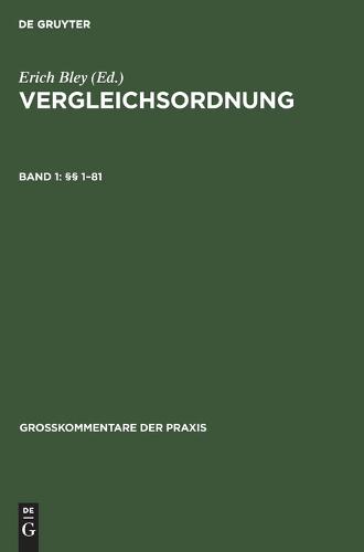 1-81 - Grosskommentare Der Praxis (Hardback)