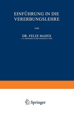 Einf hrung in Die Vererbungslehre (Paperback)