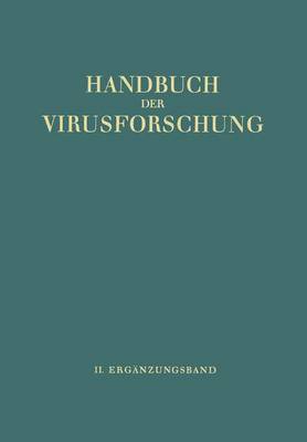 Handbuch Der Virusforschung: II. Erganzungsband (Hardback)