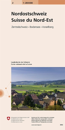 Switzerland North-East 2014 (Sheet map, folded)