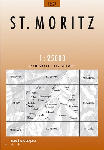 St-Moritz 2017 (Sheet map, folded)