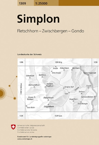 Simplon 2013 (Sheet map, folded)
