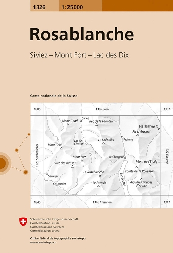 Rosablanche 2012 (Sheet map, folded)