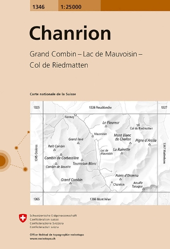 Chanrion 2012 (Sheet map, folded)