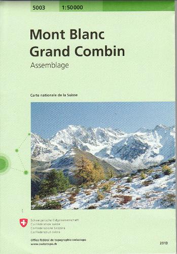 Mont Blanc / Grand Combin 2013: BUN5003 (Sheet map, folded)