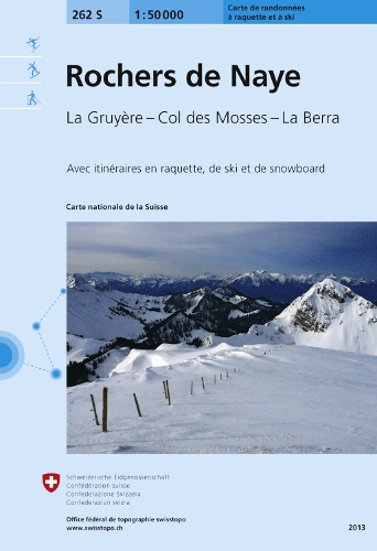 Rochers de Naye 2013 (Sheet map, folded)