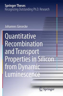 Quantitative Recombination and Transport Properties in Silicon from Dynamic Luminescence - Springer Theses (Paperback)