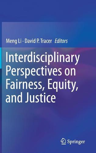 Cover Interdisciplinary Perspectives on Fairness, Equity, and Justice