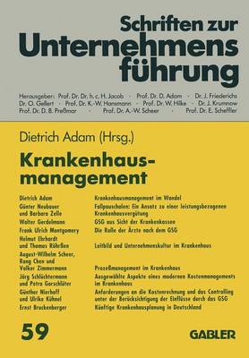 Krankenhausmanagement - Schriften zur Unternehmensfuhrung (Paperback)