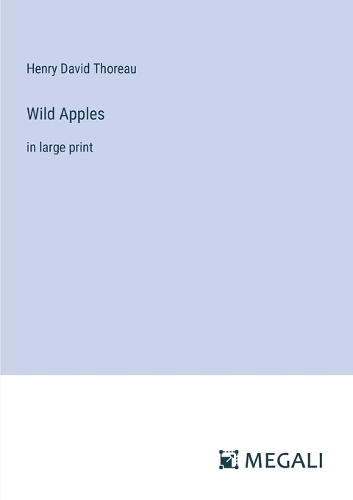 Wild Apples: in large print (Paperback)