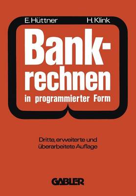 Bankrechnen in Programmierter Form (Paperback)