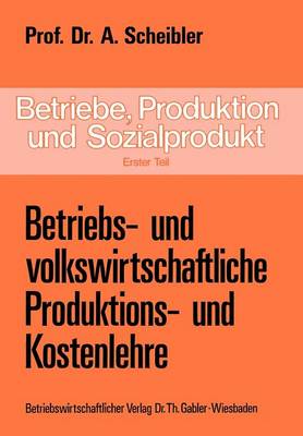 Betriebe, Produktion und Sozialprodukt (Paperback)