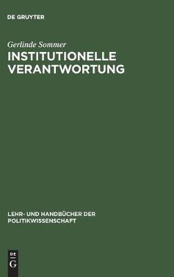 Institutionelle Verantwortung (Hardback)