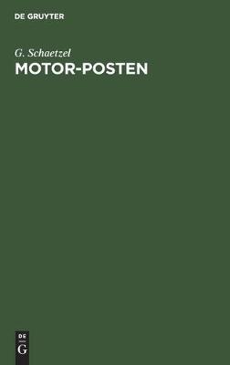 Motor-Posten (Hardback)