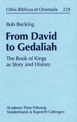 From David to Gedaliah: The Book of Kings as Story and History (Hardback)