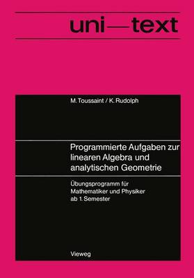 Programmierte Aufgaben zur Linearen Algebra und Analytischen Geometrie (Paperback)