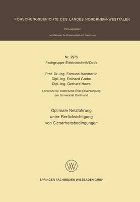 Optimale Netzfuhrung Unter Berucksichtigung Von Sicherheitsbedingungen (Paperback)