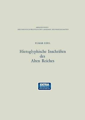 Hieroglyphische Inschriften Des Alten Reiches (Paperback)