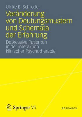 Ver�nderung Von Deutungsmustern Und Schemata Der Erfahrung: Depressive Patienten in Der Interaktion Klinischer Psychotherapie (Paperback)