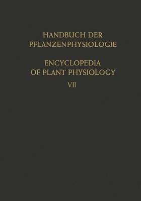 Stoffwechselphysiologie Der Fette Und Fettahnlicher Stoffe / the Metabolism of Fats and Related Compounds - Handbuch der Pflanzenphysiologie / Encyclopedia of Plant Physiology 7 (Hardback)