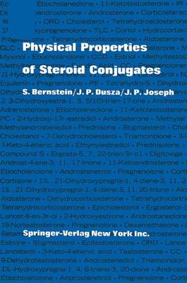 Physical Properties of Steroid Conjugates (Paperback)