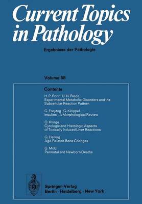 Current Topics in Pathology: 58 (Hardback)
