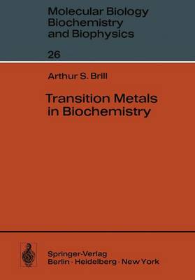 Transition Metals in Biochemistry - Molecular Biology, Biochemistry and Biophysics / Molekularbiologie, Biochemie und Biophysik 26 (Hardback)