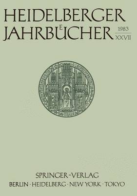 Heidelberger Jahrbucher: 27 (Paperback)
