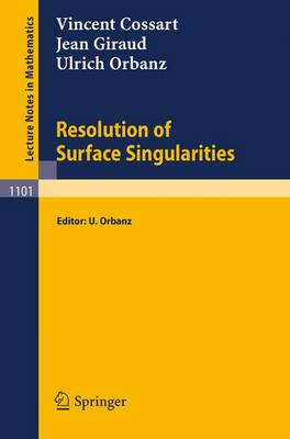 Resolution of Surface Singularities: Three Lectures - Lecture Notes in Mathematics 1101 (Paperback)