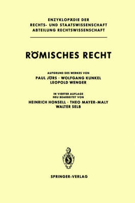 Romisches Recht ( 4th Ed ) (Hardback)