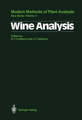 Wine Analysis - Molecular Methods of Plant Analysis 6 (Hardback)